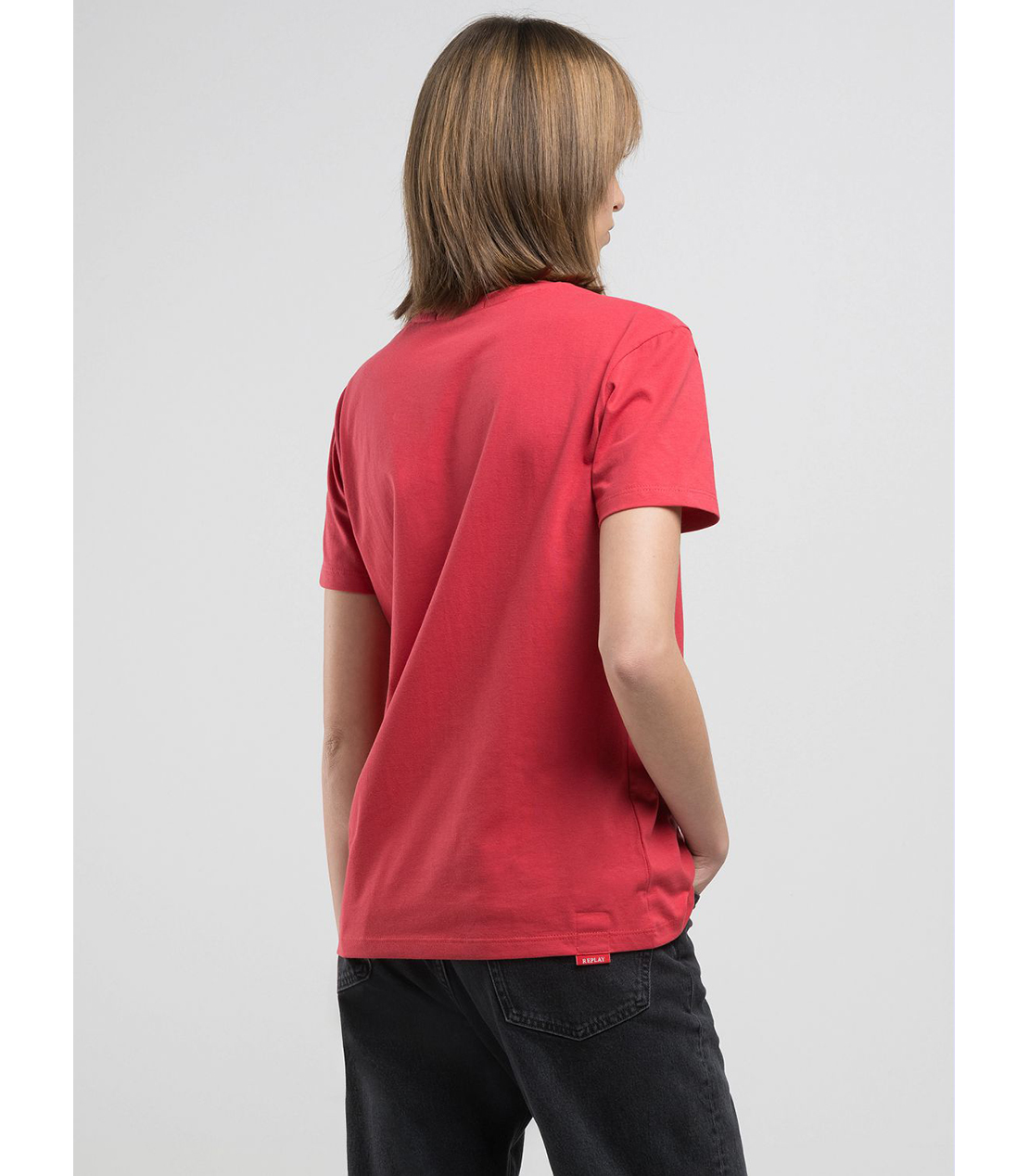 レギュラーフィットRロゴ ベーシックジャージーTシャツ 詳細画像 レッド 3